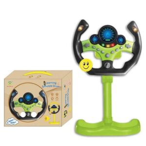 Interactive Electric Steering Wheel Toy with Light and Sound for Children
