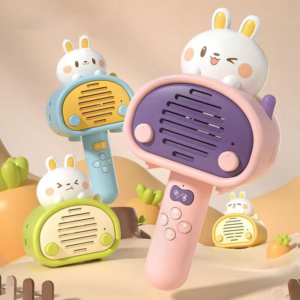 Cartoon Rabbit Handheld Wireless Karaoke Microphone for Kids