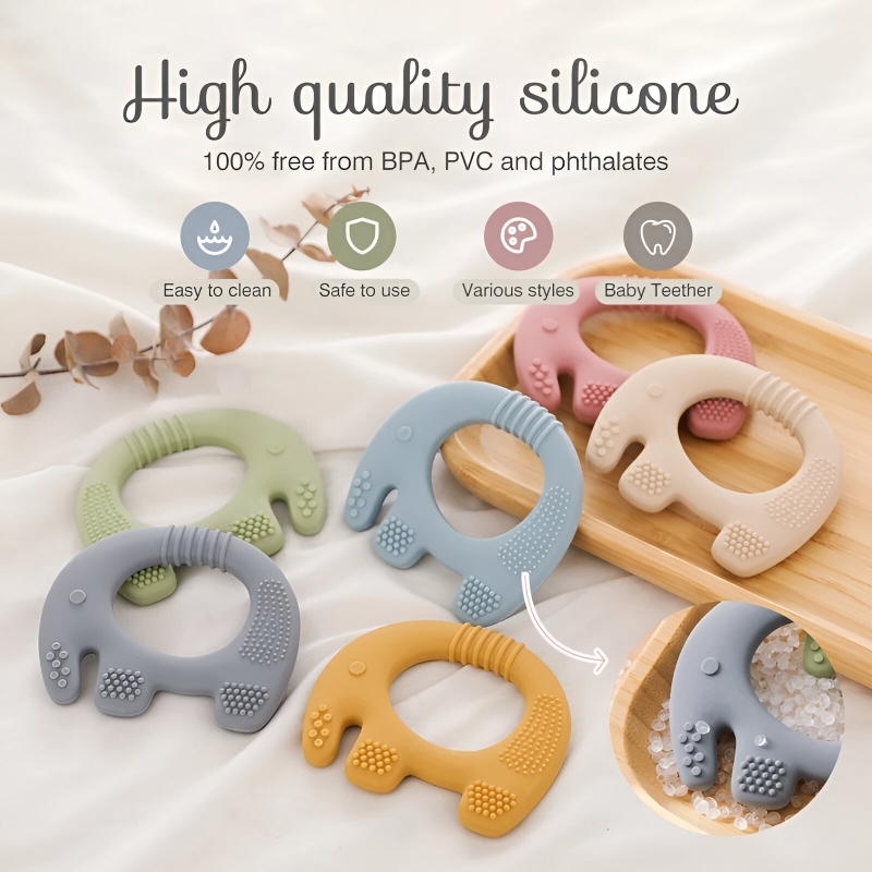 Baby Elephant Silicone Teether - Image 3