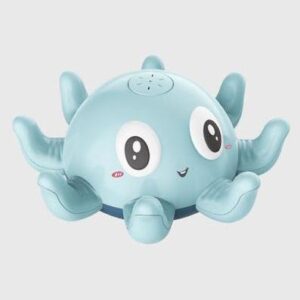 Electric Octopus Baby Bath Toy with Sprinkler, Music & LED Light