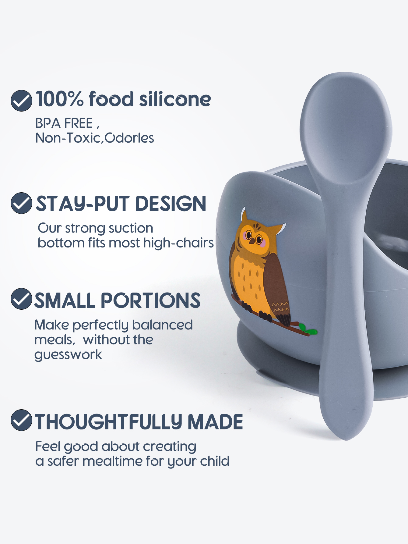 Children's Silicone Suction Cup Bowl - Image 6