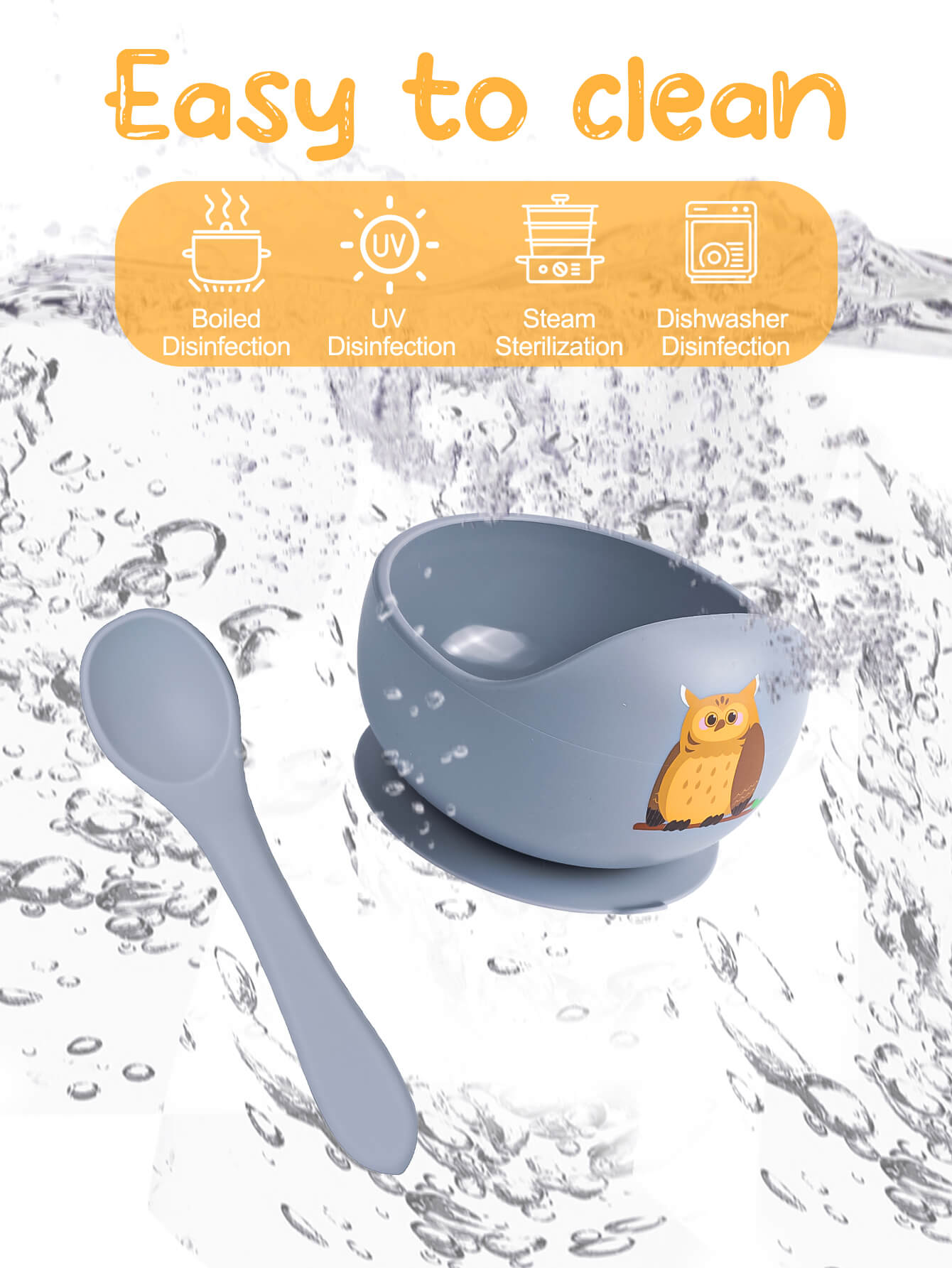 Children's Silicone Suction Cup Bowl - Image 5