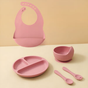 5-Piece Silicone Baby Feeding Set