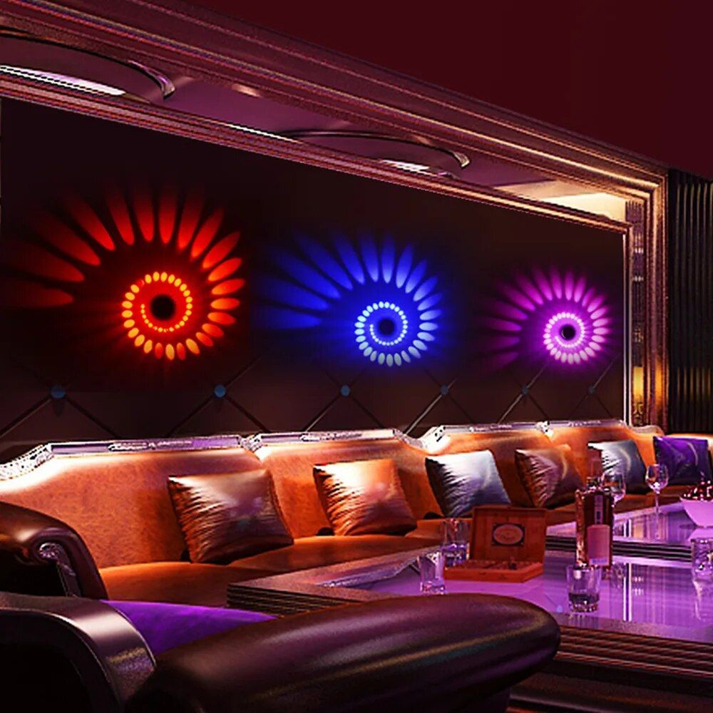 Colorful Spiral LED Wall Lamp - Image 4