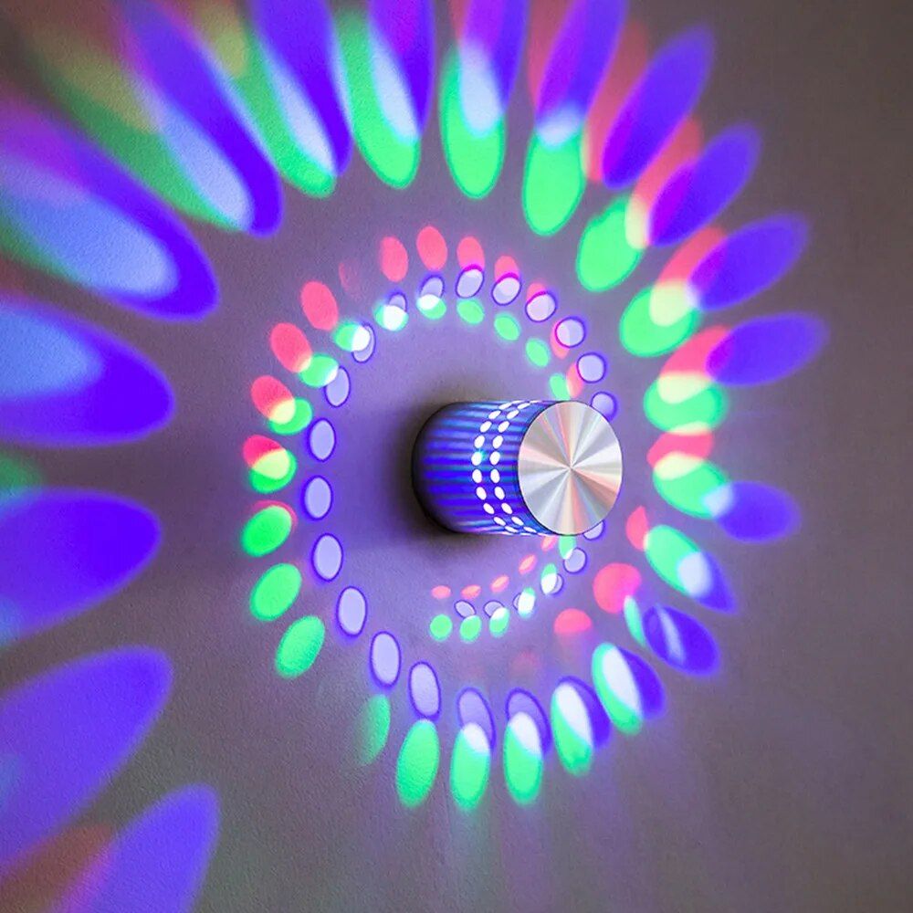 Colorful Spiral LED Wall Lamp - Image 3
